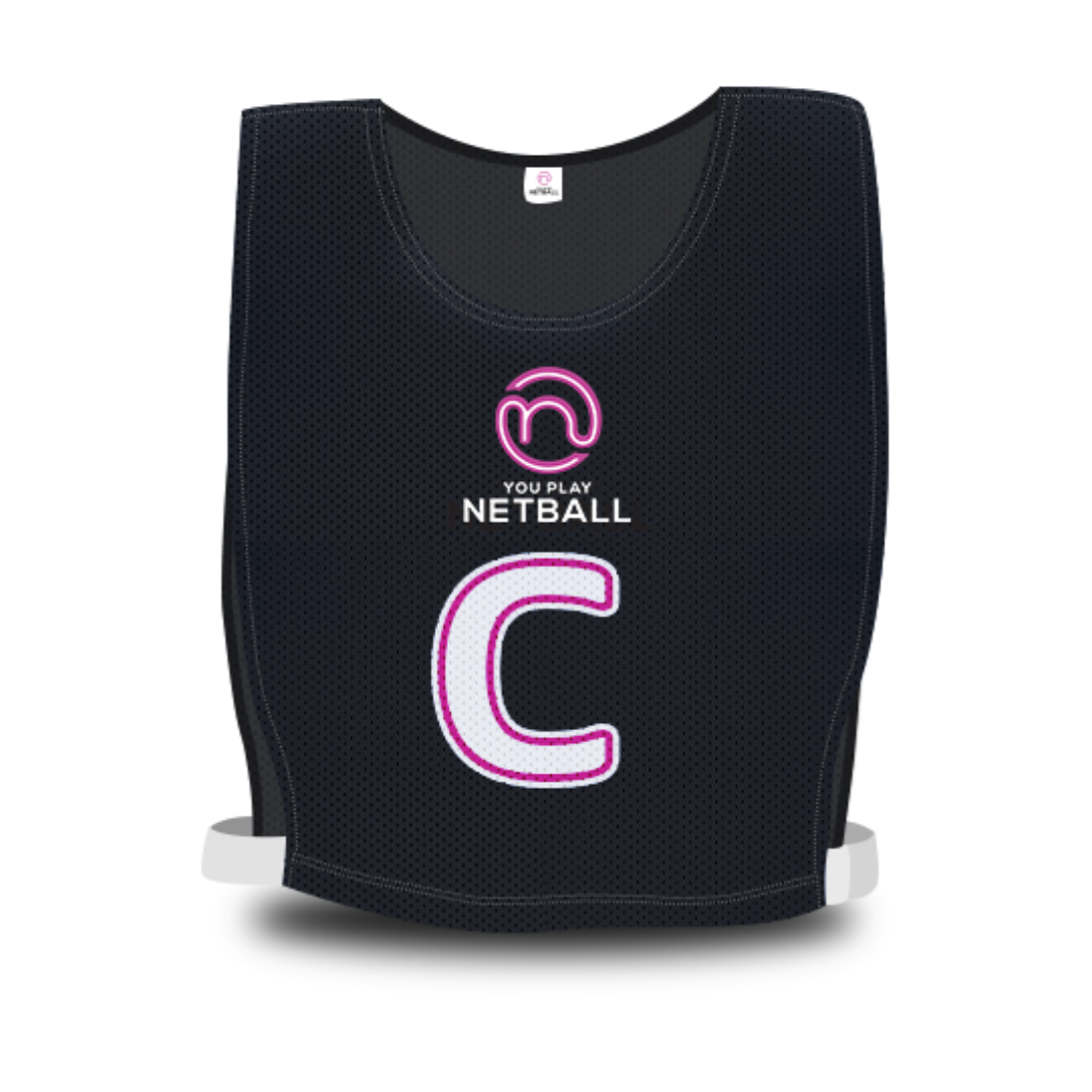 You Play Netball - Team Bibs (Black)