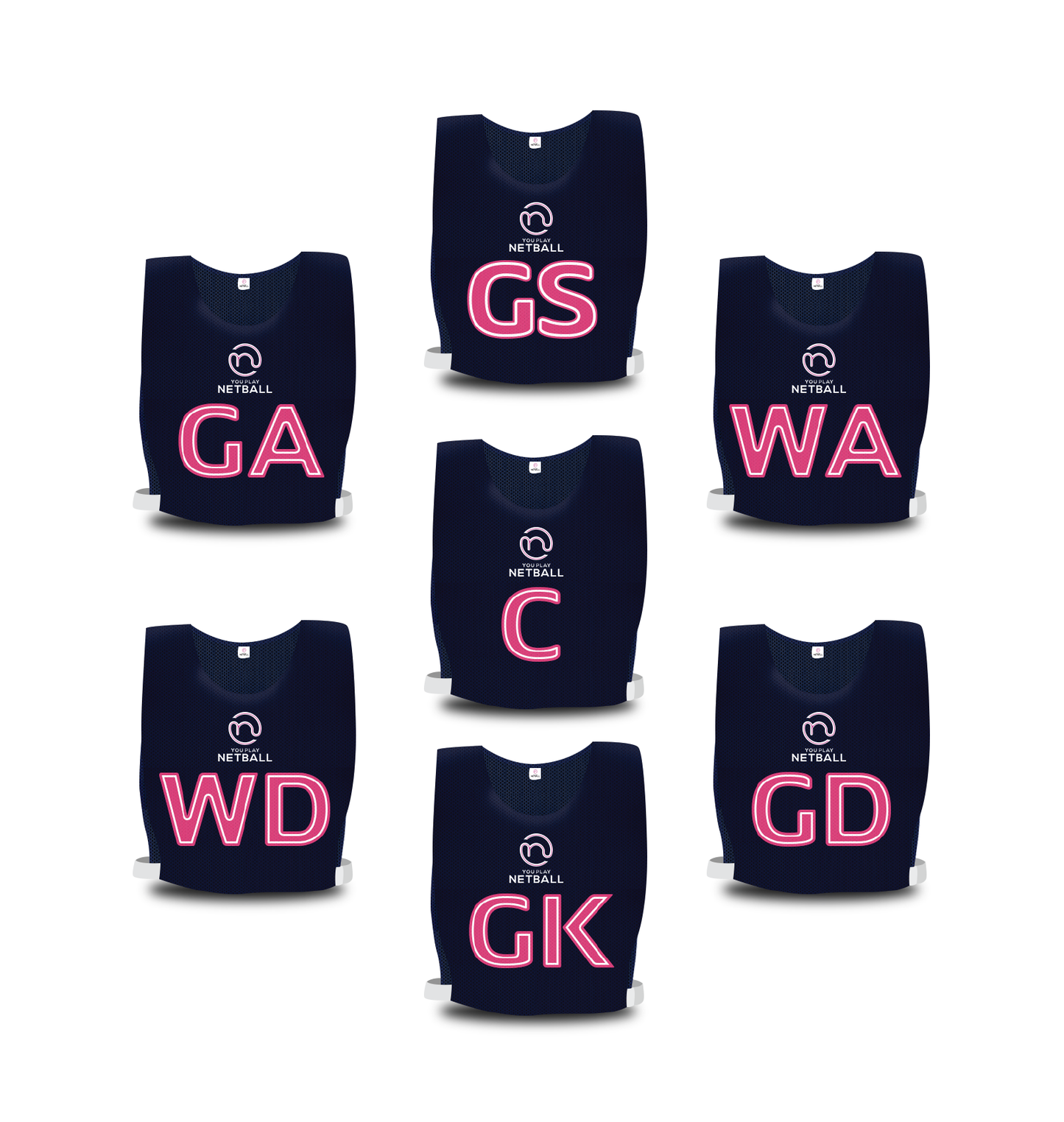 Netball Team Bibs (Navy)