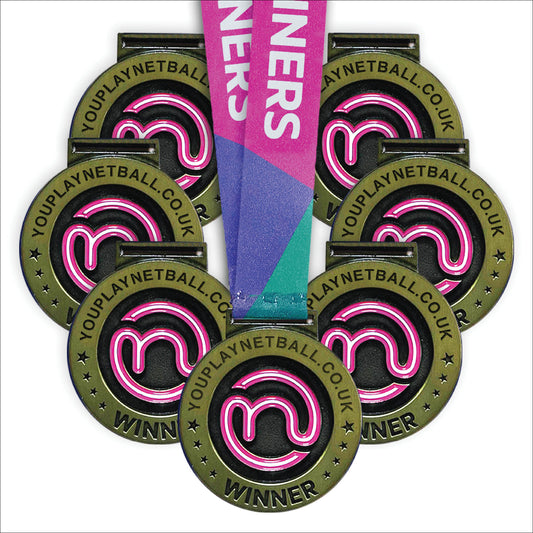 Netball Winners Medals - Pack of 7